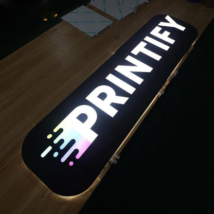 Printify 3D Frontlit Letters Metal Led Sign - Shineneon