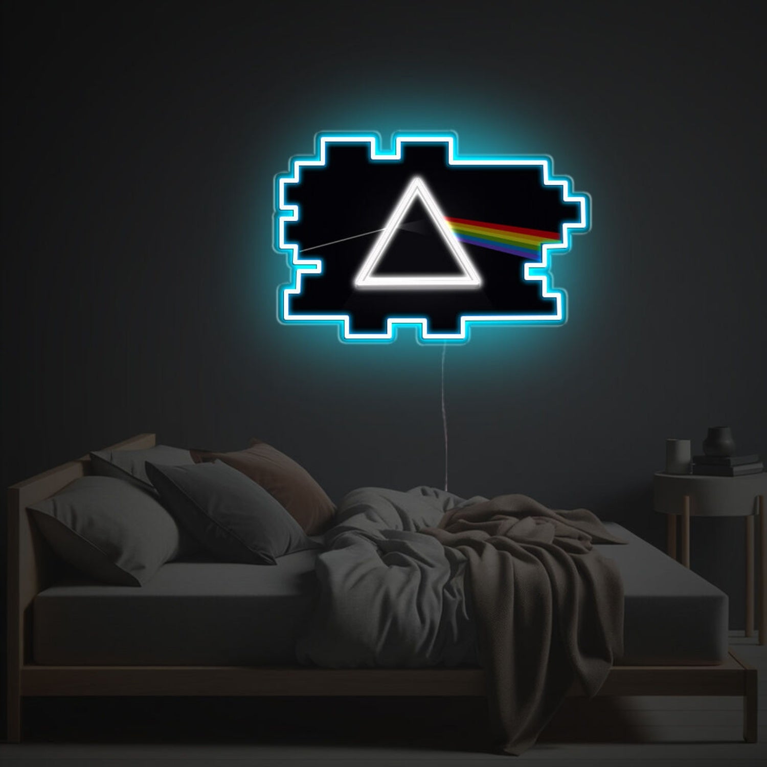 Prism Led Neon Acrylic Artwork Vibrant Store Displays - Shineneon