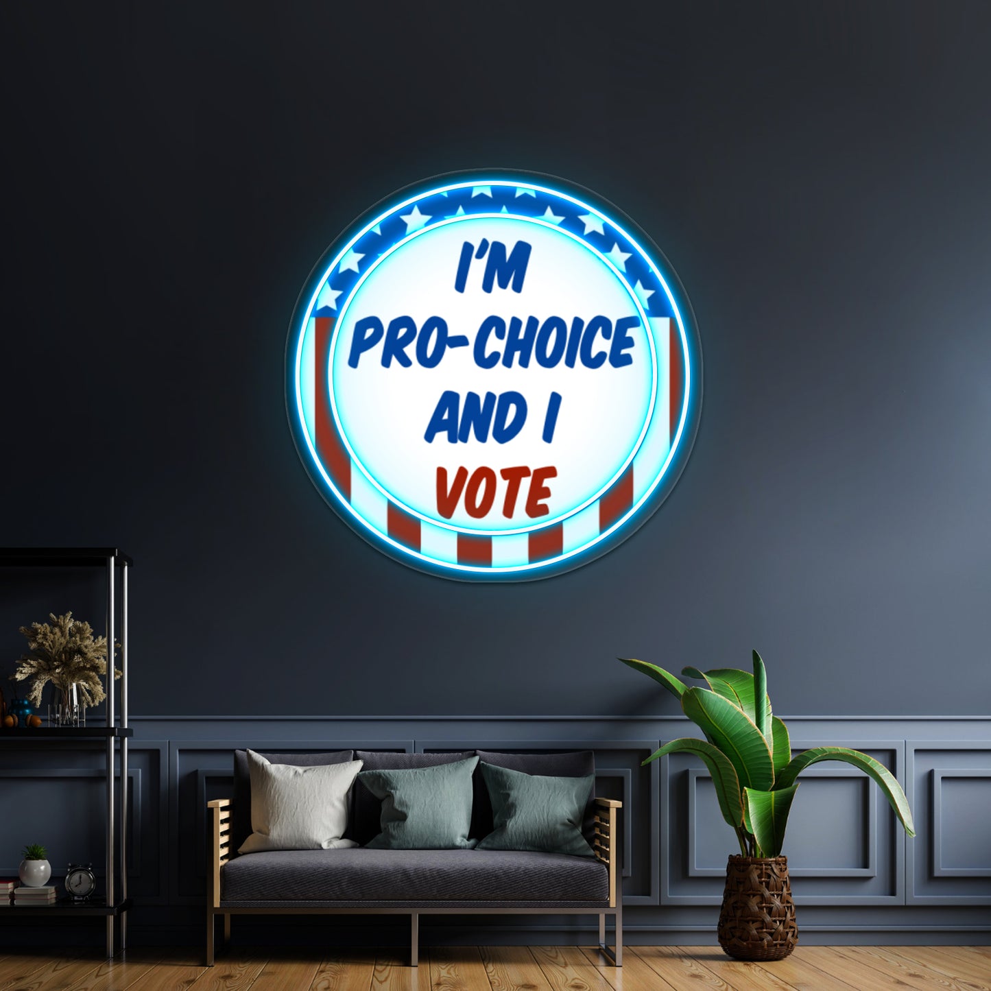 Pro Choice Badge Wall Artwork Neon Signs