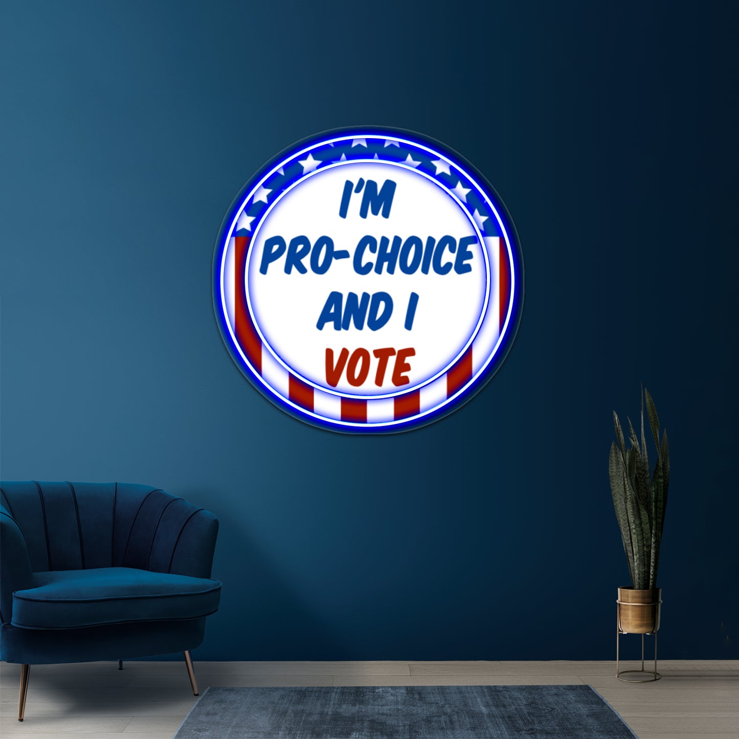 Pro Choice Badge Wall Artwork Neon Signs