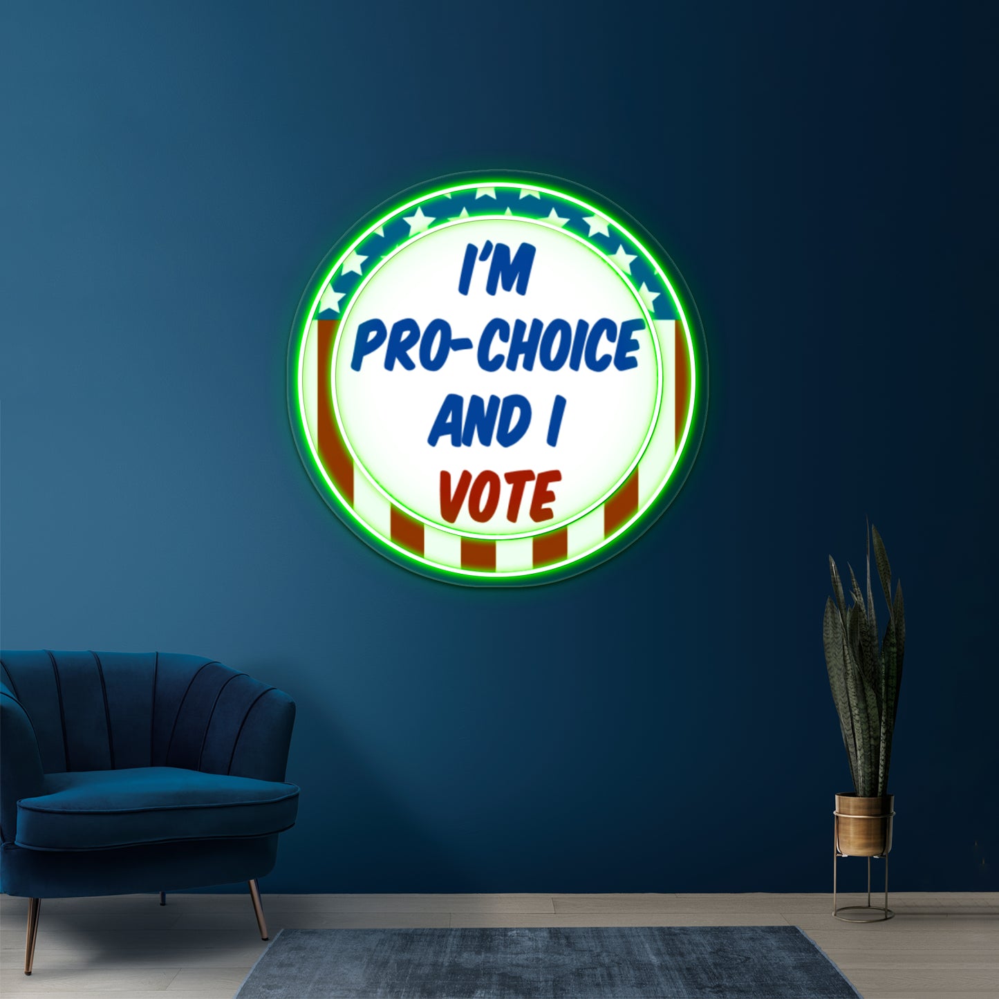 Pro Choice Badge Wall Artwork Neon Signs