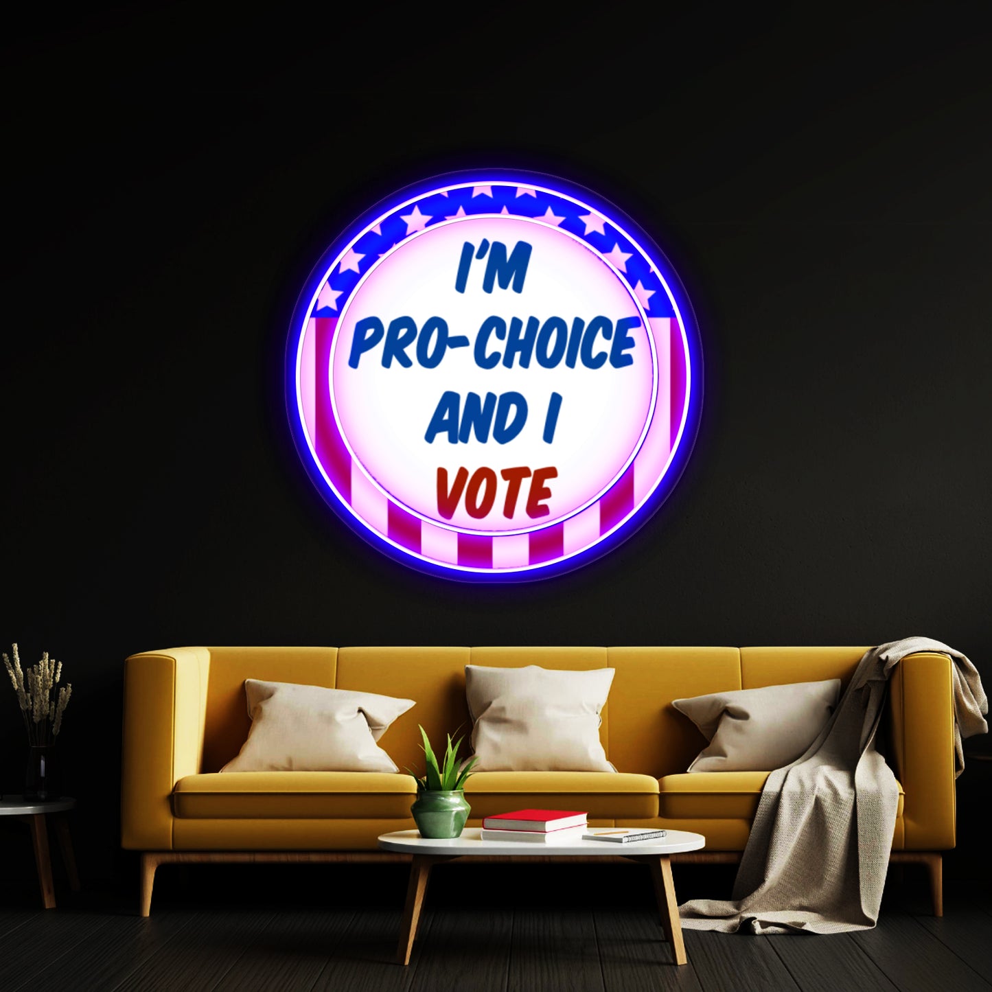 Pro Choice Badge Wall Artwork Neon Signs