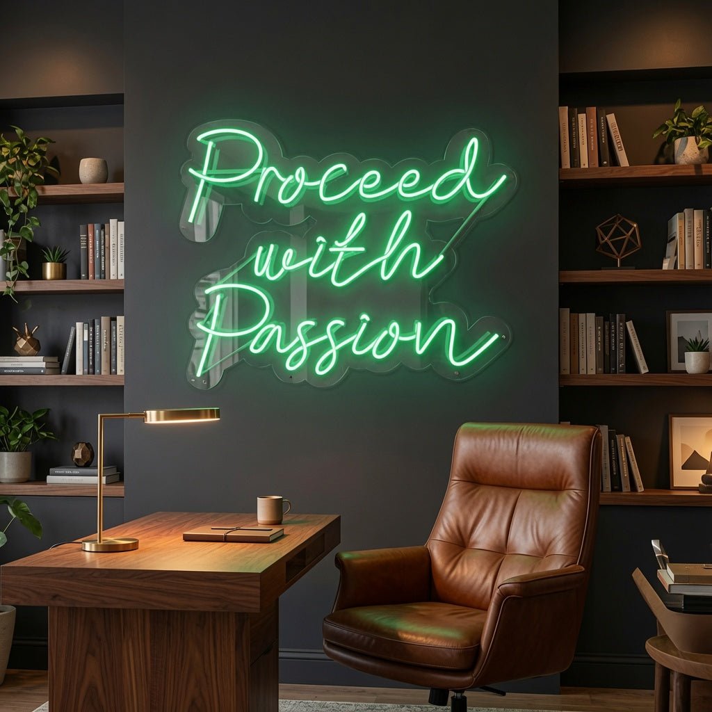 Proceed With Passion LED Neon Sign - Shineneon
