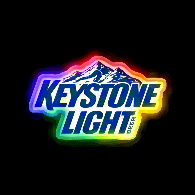 Produced By Molson Coors Beverage Company Beer Bar Decor Led Neon Sign Rgb Color - LED neon sign close-up detail
