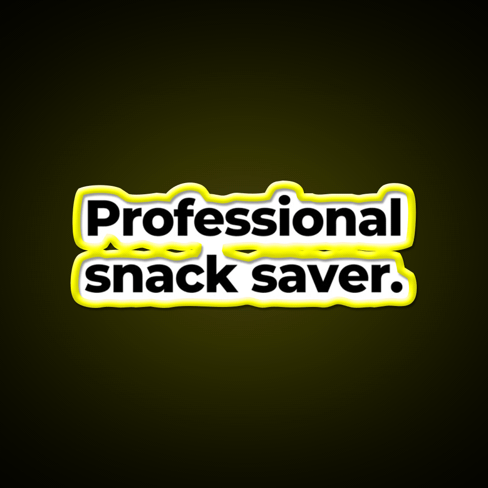 Professional Snack Saver Snack Food Led Neon Sign Rgb Color - Custom LED neon sign front view