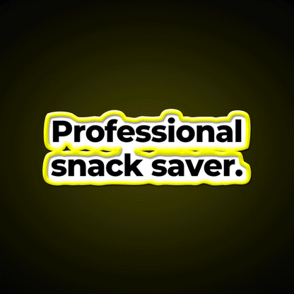 Professional Snack Saver Snack Food Led Neon Sign Rgb Color - Custom LED neon sign front view