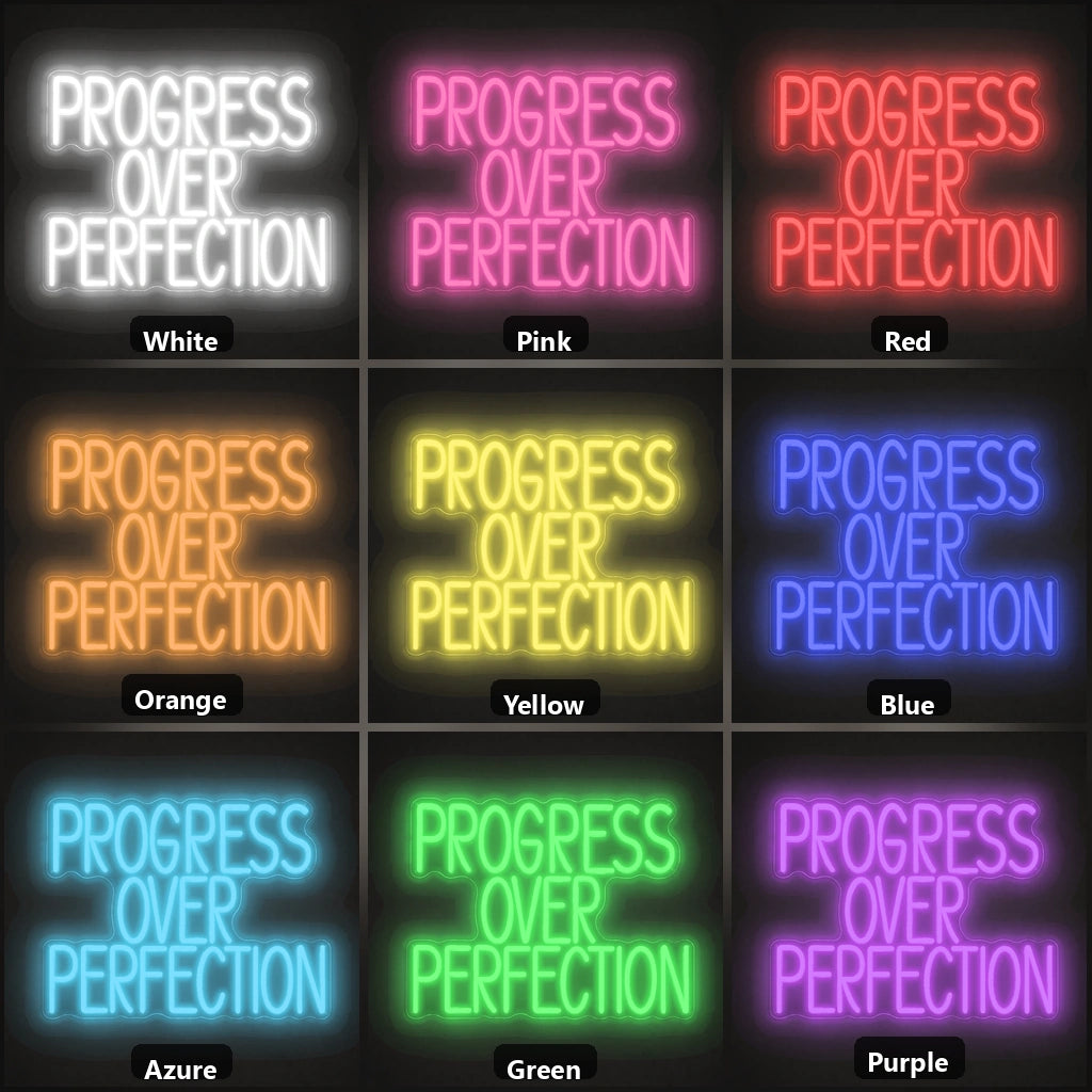 Progress LED Neon Sign Garage Man Cave Neon Sign color grid