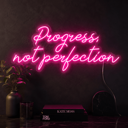 Progress Not Perfection LED Neon Sign - Shineneon