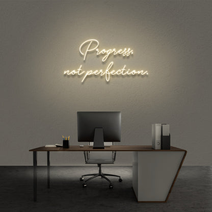 Progress Not Perfection Neon Sign | Shineneon