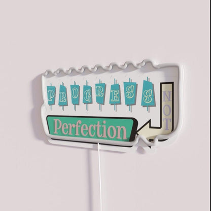 Progress Not Perfection Rgb Led Neon Sign - Shineneon