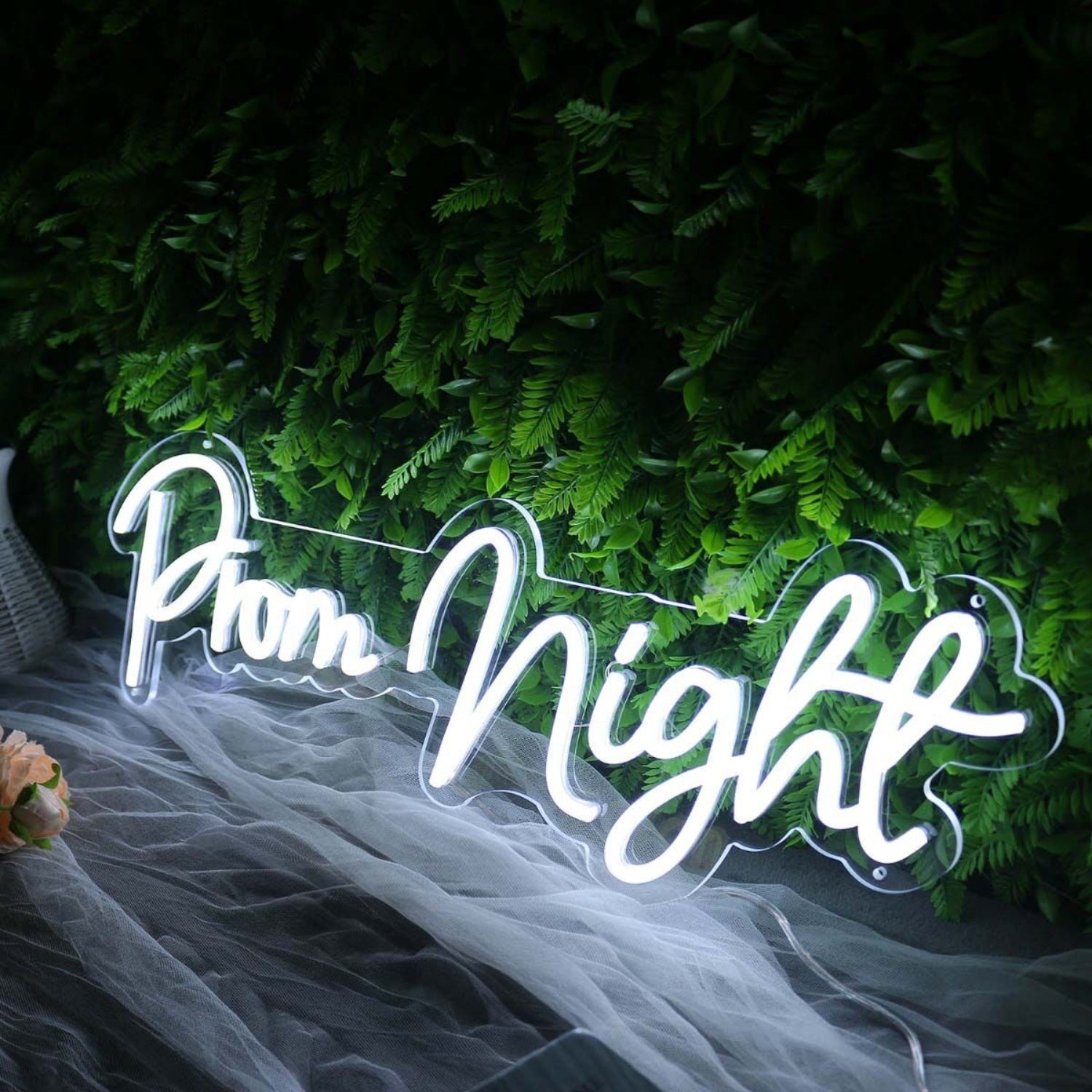 Prom Night White Neon Sign For Wall Decor | Shineneon