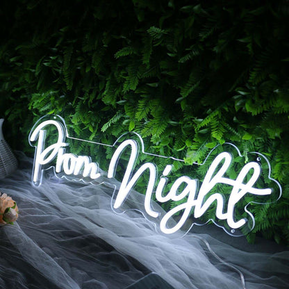 Prom Night White Neon Sign For Wall Decor | Shineneon