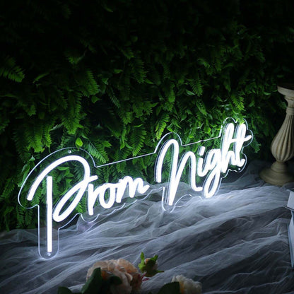 Prom Night White Neon Sign For Wall Decor | Shineneon