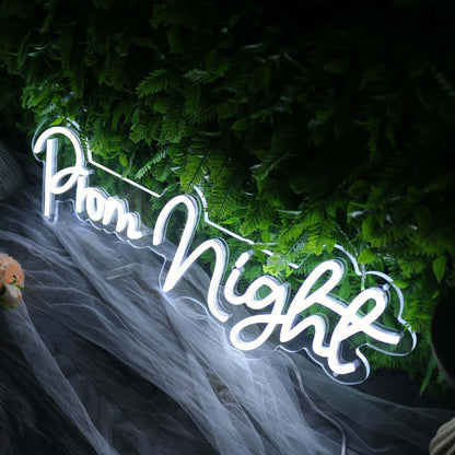 Prom Night White Neon Sign For Wall Decor | Shineneon