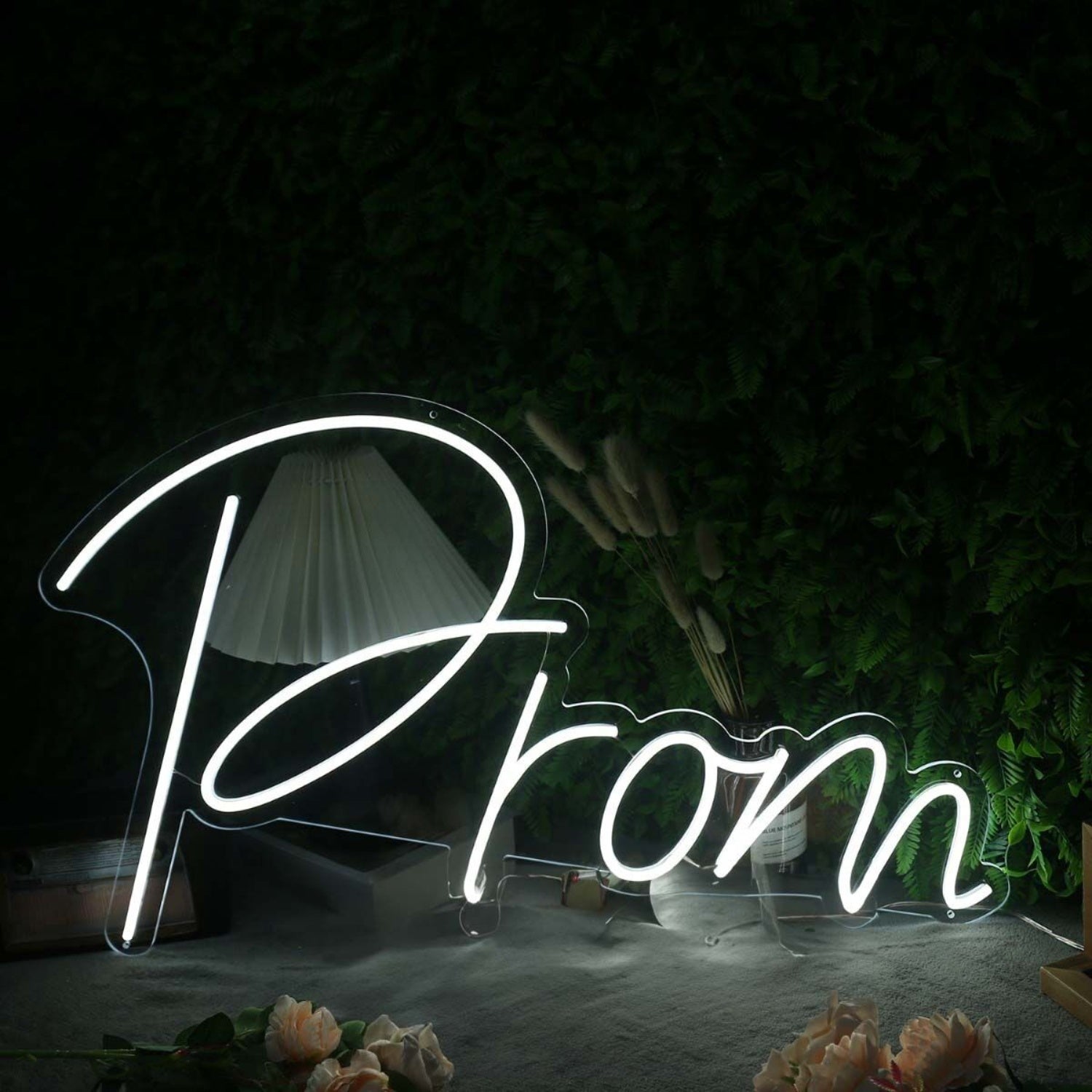 Prom White Custom Led Neon Sign Fcelebratory Spaces | Shineneon