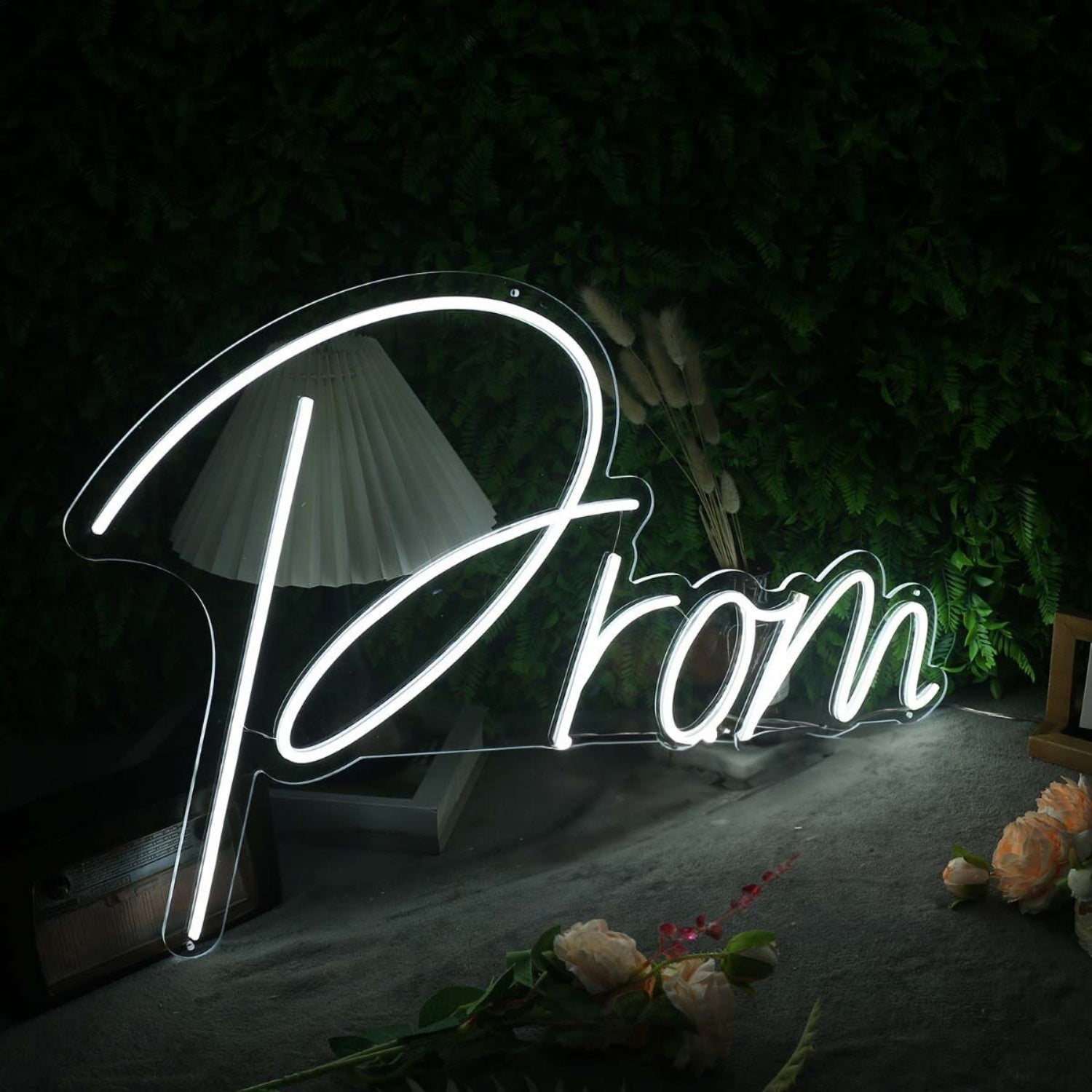 Prom White Custom Led Neon Sign Fcelebratory Spaces | Shineneon
