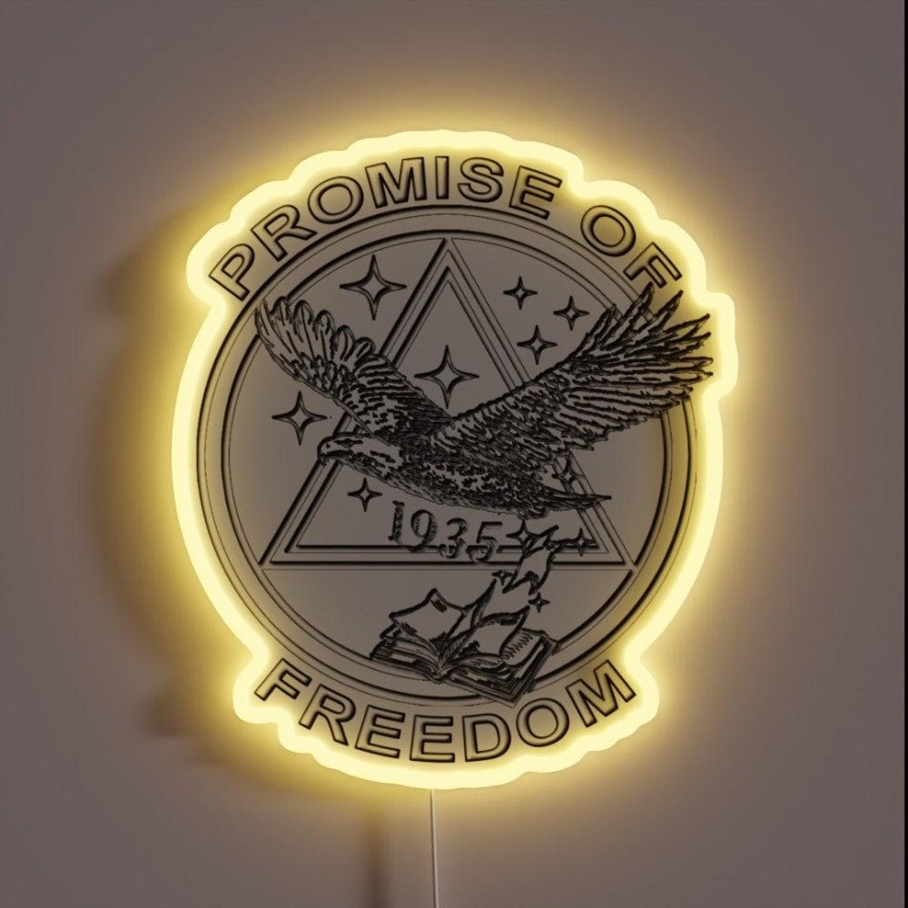 Promise Of Freedom Rgb Led Neon Sign - Shineneon