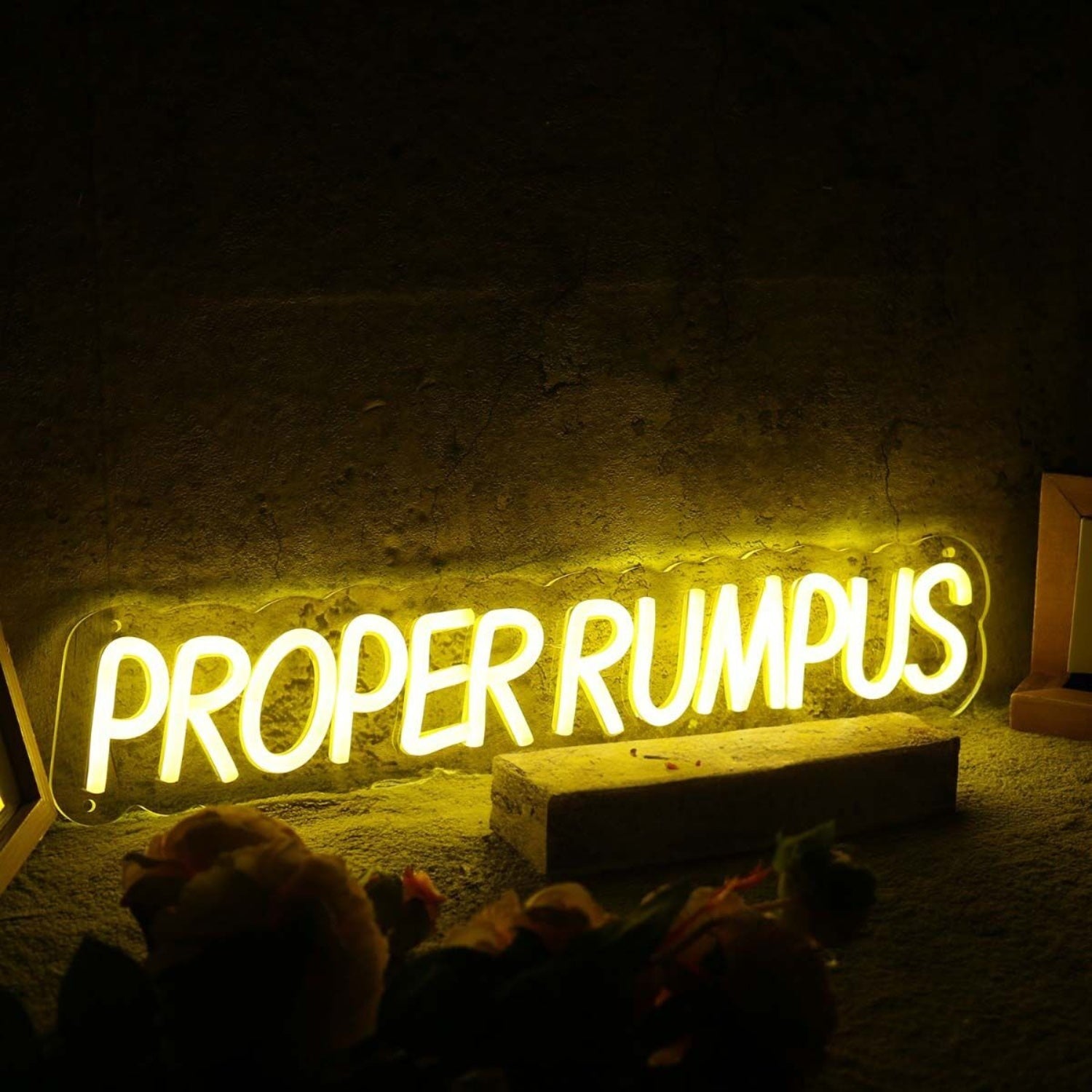 Proper Rumpus Yellow Led Neon Sign - Shineneon