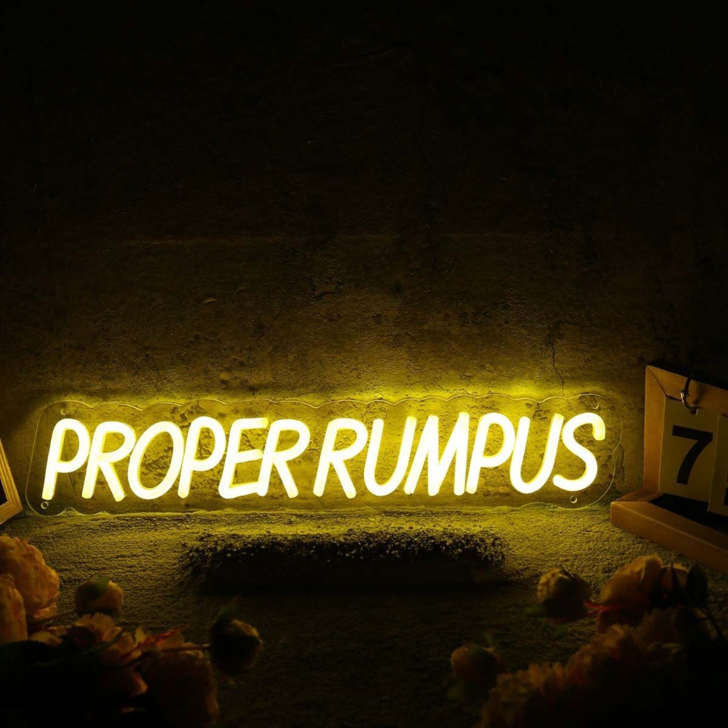 Proper Rumpus Yellow Led Neon Sign - Shineneon