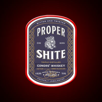 Proper Shite Whiskey Drink Bar Led Neon Sign Rgb Color