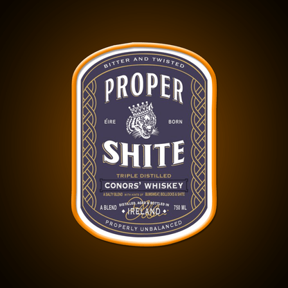 Proper Shite Whiskey Drink Bar Led Neon Sign Rgb Color - Shineneon