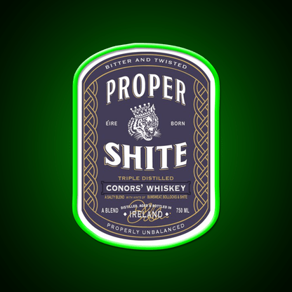 Proper Shite Whiskey Drink Bar Led Neon Sign Rgb Color - Shineneon