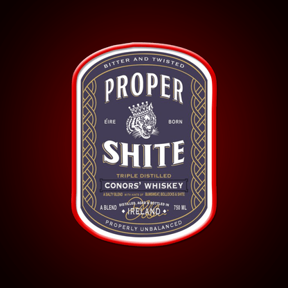 Proper Shite Whiskey Drink Bar Led Neon Sign Rgb Color - Shineneon