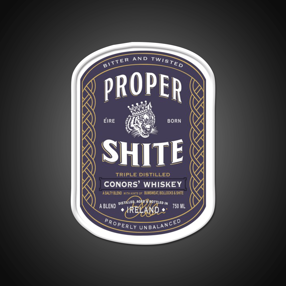 Proper Shite Whiskey Drink Bar Led Neon Sign Rgb Color - Shineneon