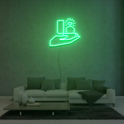 Proposal Diamond Ring Neon Sign Party Decoration | Shineneon