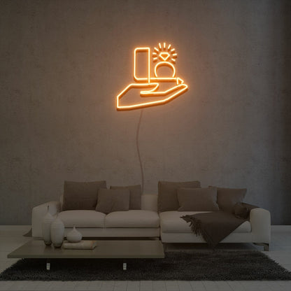 Proposal Diamond Ring Neon Sign Party Decoration | Shineneon