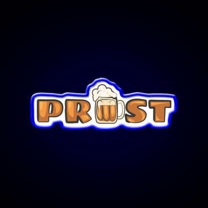 Prost Cheers In German Oktoberfest 2024 Beer Bar Decor Led Neon Sign Rgb Color - LED neon sign view 5
