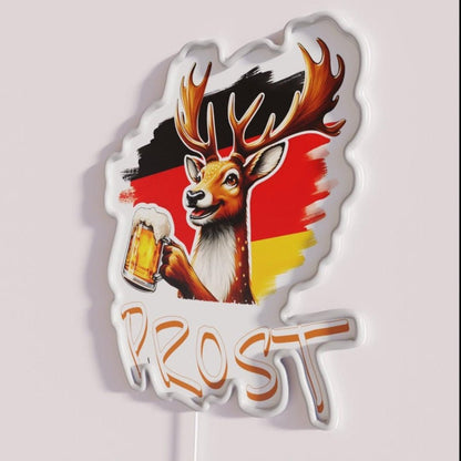 Prost My Deer Beer Rgb Led Neon Sign - Shineneon