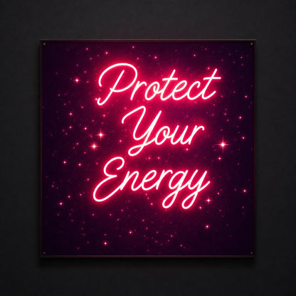 Protect Your Energy LED Neon Sign Garage Man Cave Neon Sign main product image