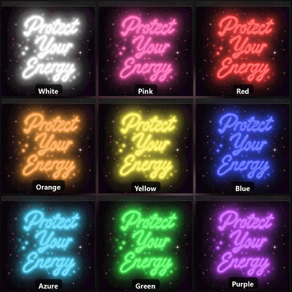 Protect Your Energy LED Neon Sign Garage Man Cave Neon Sign - Shineneon