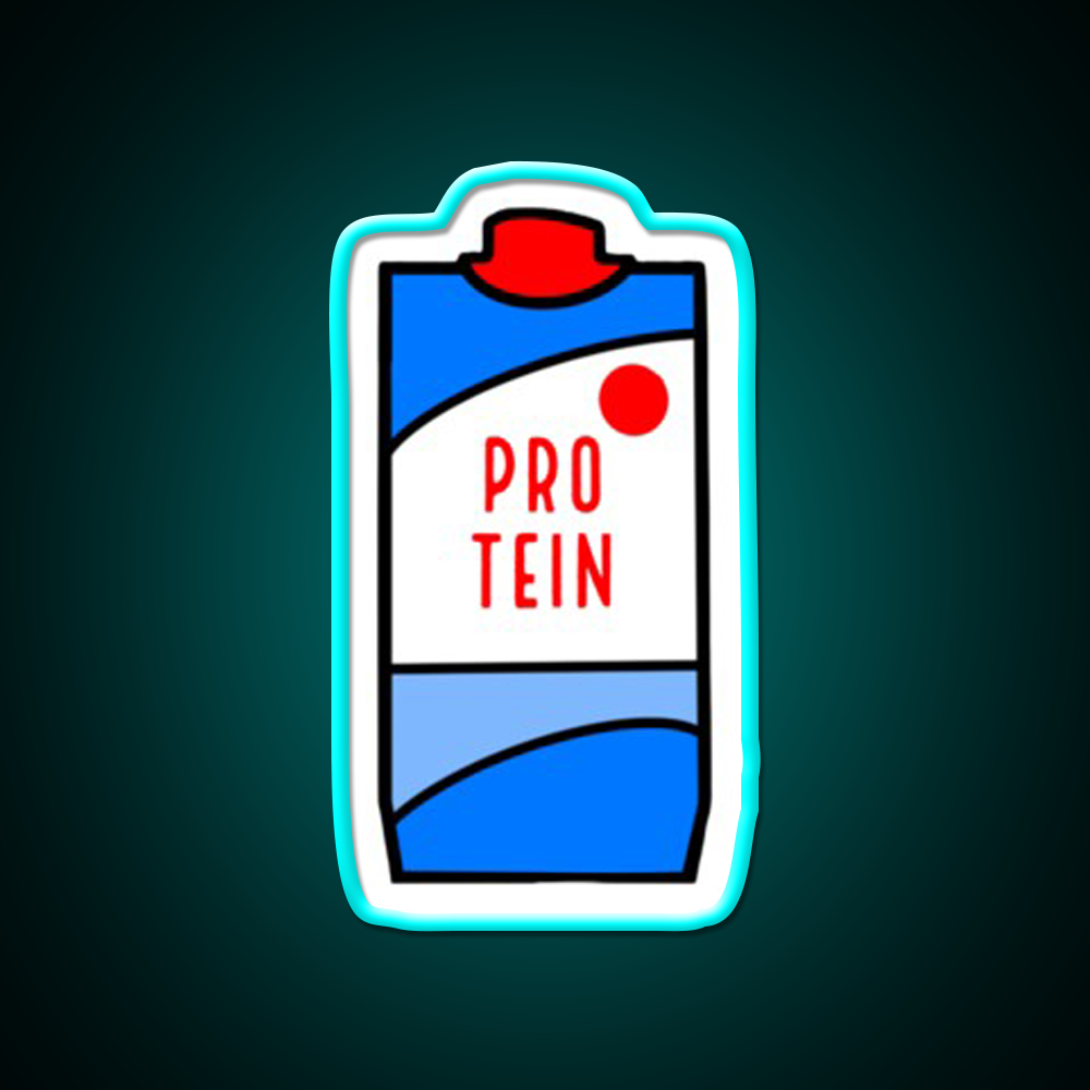 Protein Milk Gym Fitness Led Neon Sign Rgb Color