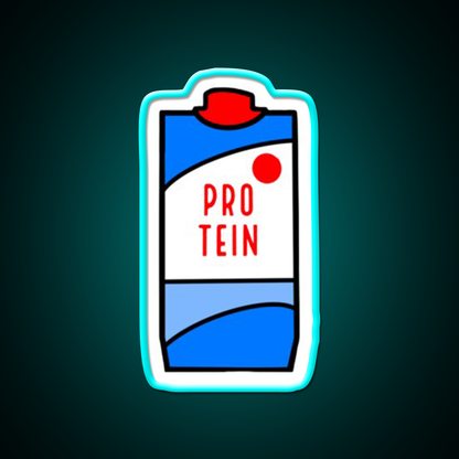 Protein Milk Gym Fitness Led Neon Sign Rgb Color