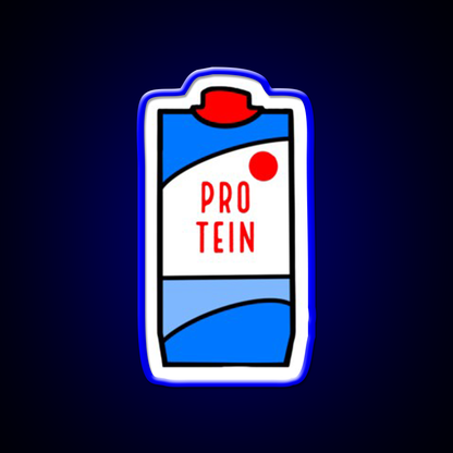 Protein Milk Gym Fitness Led Neon Sign Rgb Color