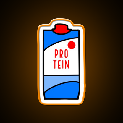 Protein Milk Gym Fitness Led Neon Sign Rgb Color