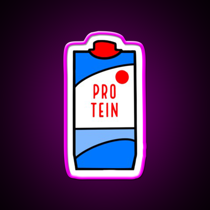 Protein Milk Gym Fitness Led Neon Sign Rgb Color