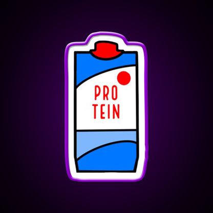 Protein Milk Gym Fitness Led Neon Sign Rgb Color