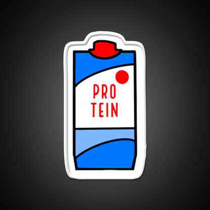 Protein Milk Gym Fitness Led Neon Sign Rgb Color