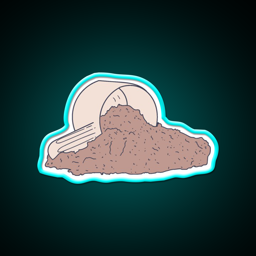 Protein Shake Pocket Supplement Graphic Gym Fitness Led Neon Sign Rgb Color