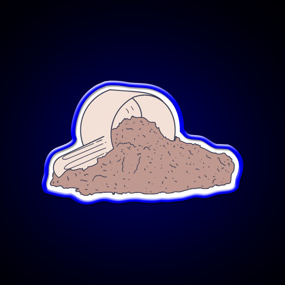 Protein Shake Pocket Supplement Graphic Gym Fitness Led Neon Sign Rgb Color