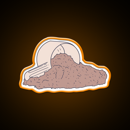 Protein Shake Pocket Supplement Graphic Gym Fitness Led Neon Sign Rgb Color