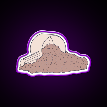 Protein Shake Pocket Supplement Graphic Gym Fitness Led Neon Sign Rgb Color