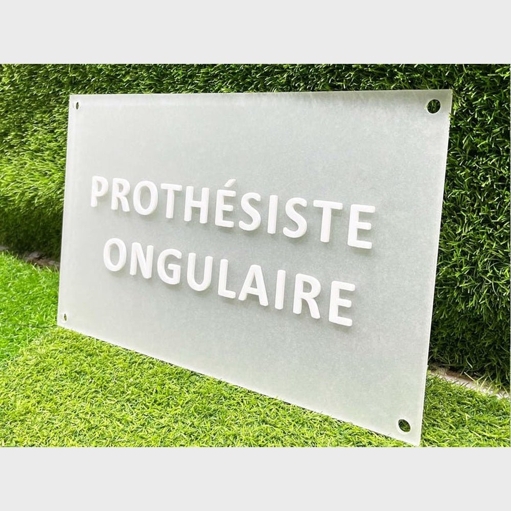 Prothesiste Ongulaire Acrylic Business Logo Sign - Shineneon