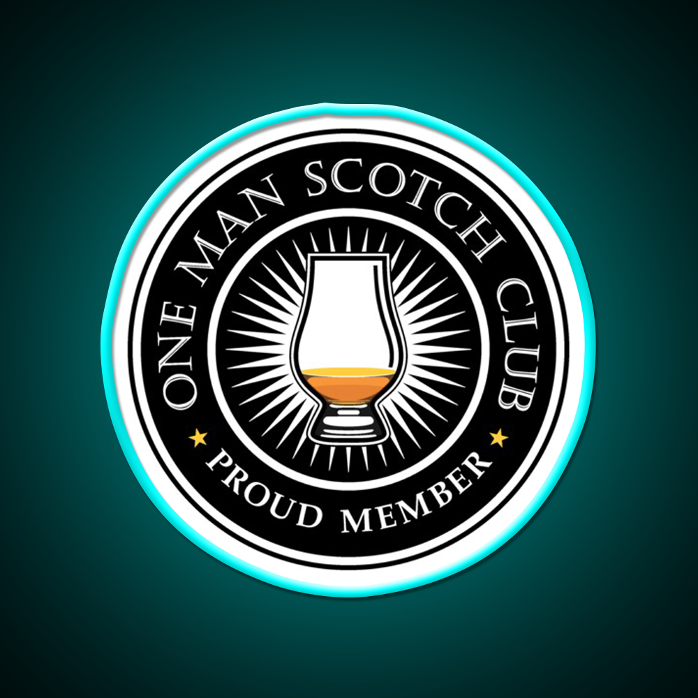 Proud Member Scotch Club Whiskey Drink Bar Led Neon Sign Rgb Color