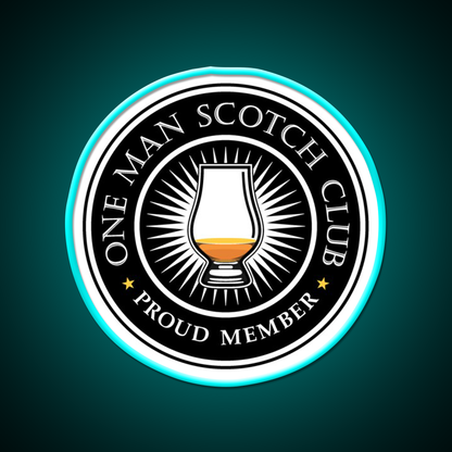 Proud Member Scotch Club Whiskey Drink Bar Led Neon Sign Rgb Color