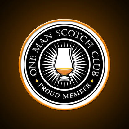 Proud Member Scotch Club Whiskey Drink Bar Led Neon Sign Rgb Color