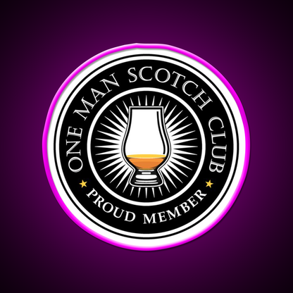 Proud Member Scotch Club Whiskey Drink Bar Led Neon Sign Rgb Color